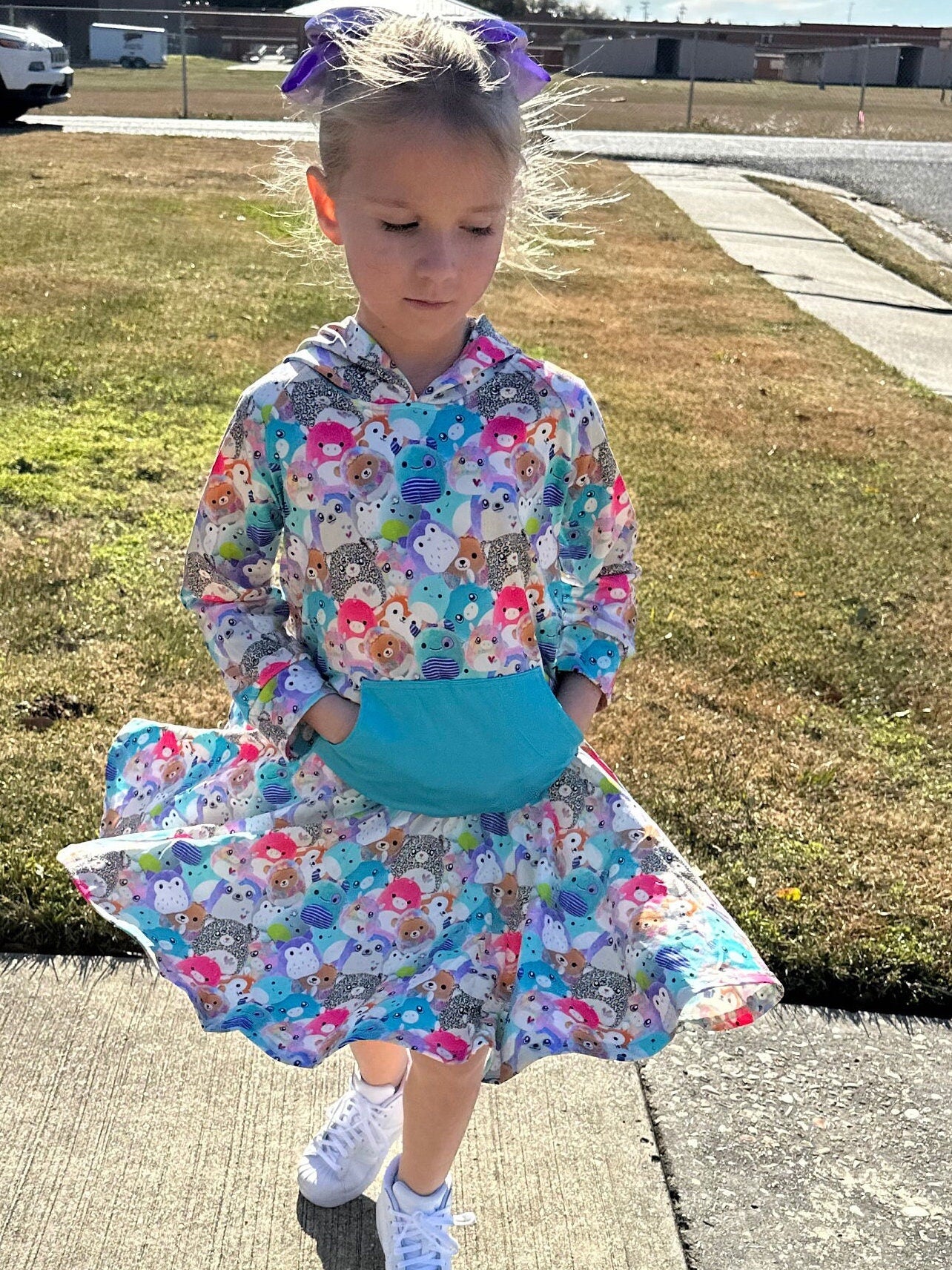 Squishmallow Hooded Twirl Skirt Set