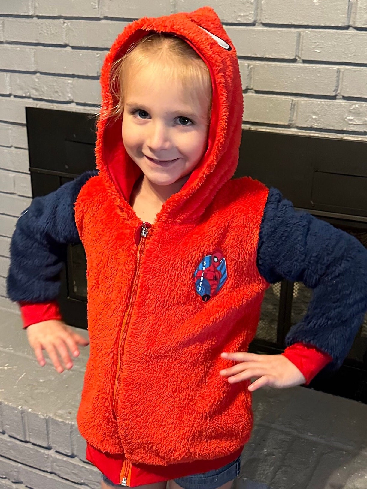 Spider Guy Zip Up Fleece Hoodie