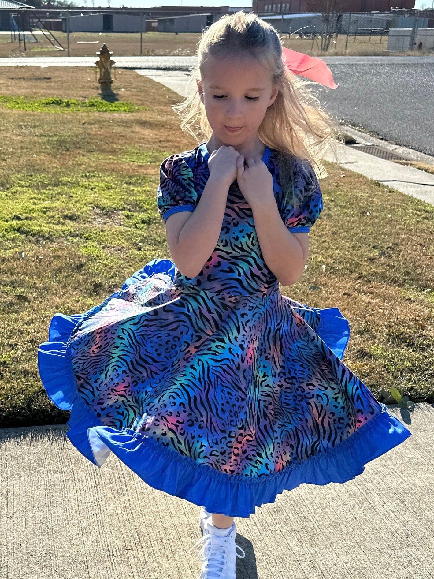 Zebra Cheetah Leopard Twirl Dress
