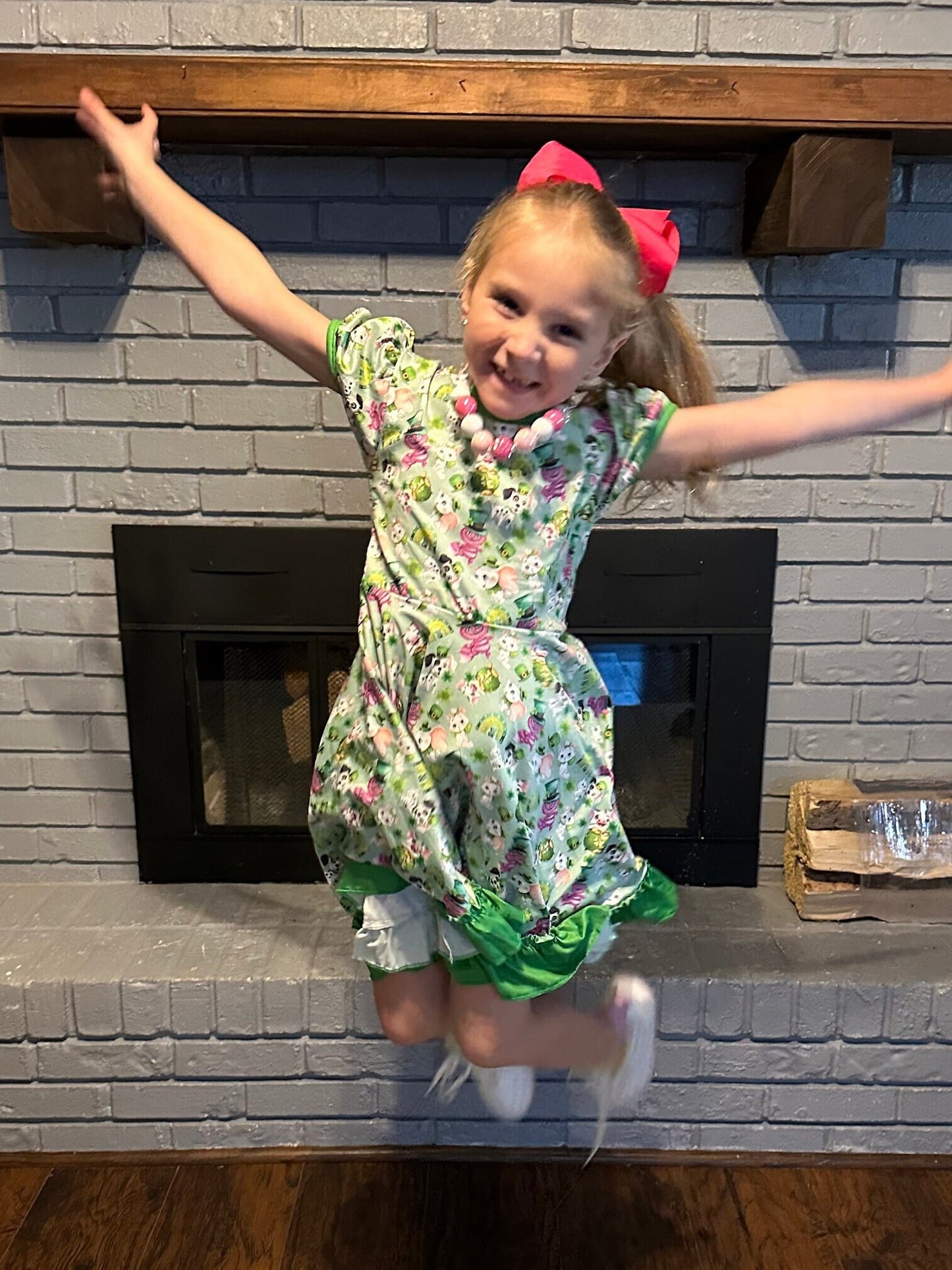 St Patricks Day Lucky Twirl Dress