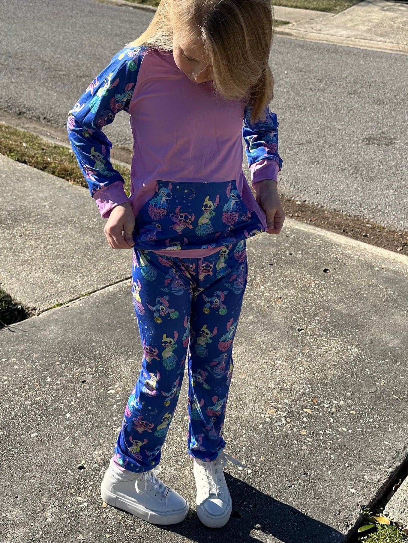 Blue Alien Outer Space Jogger Set