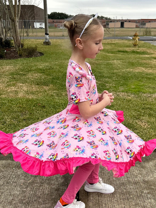 Ballerina Kitty Twirl Dress