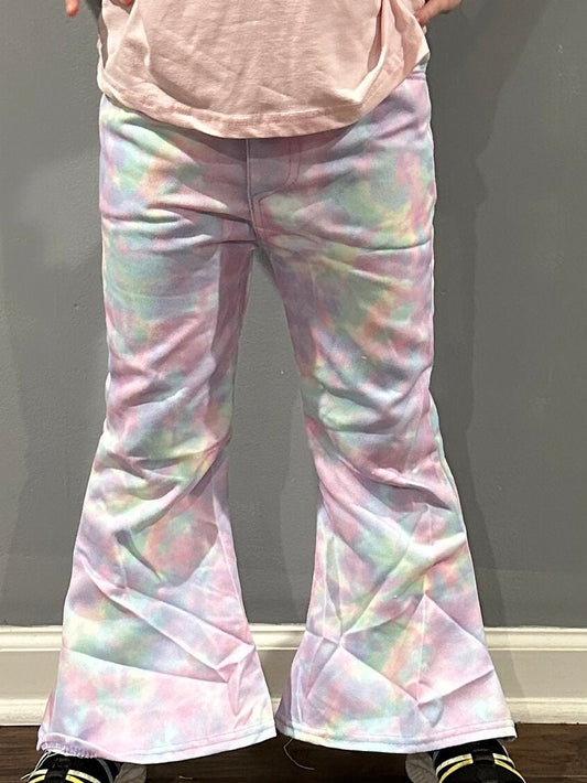 Pastel Marble Faux Denim Jeans