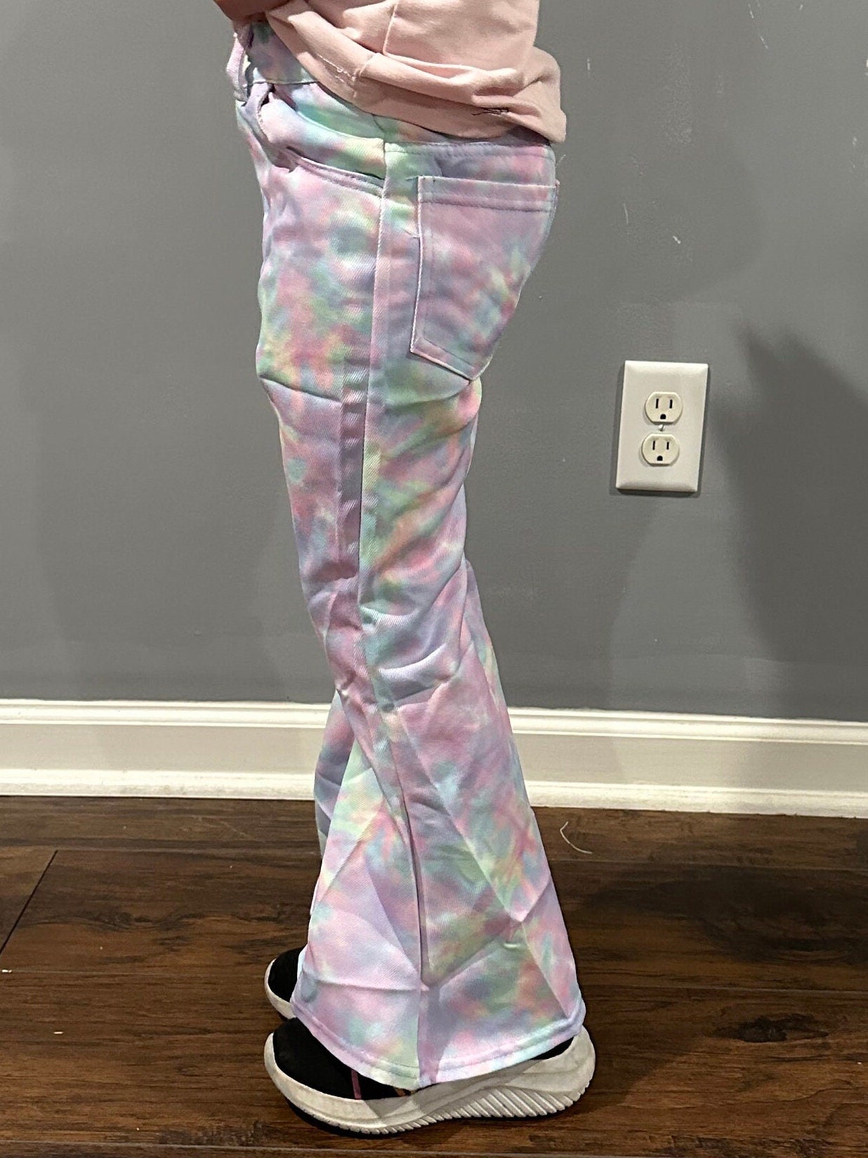 Pastel Marble Faux Denim Jeans