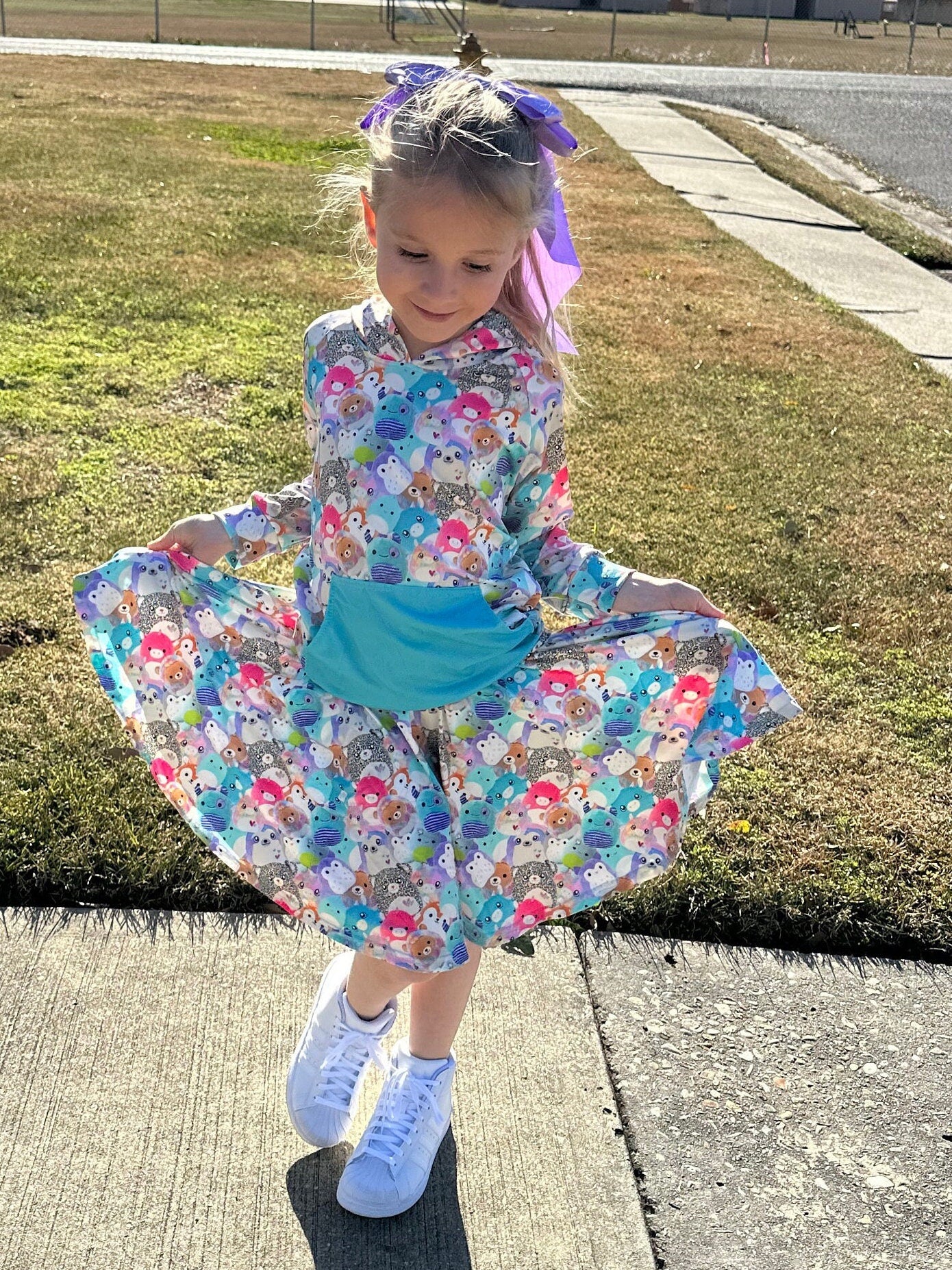 Squishmallow Hooded Twirl Skirt Set