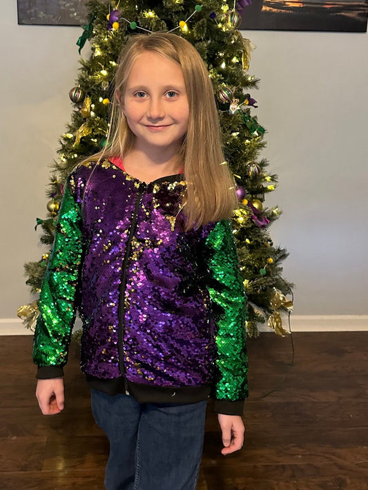 Mardi Gras Sequin Jacket
