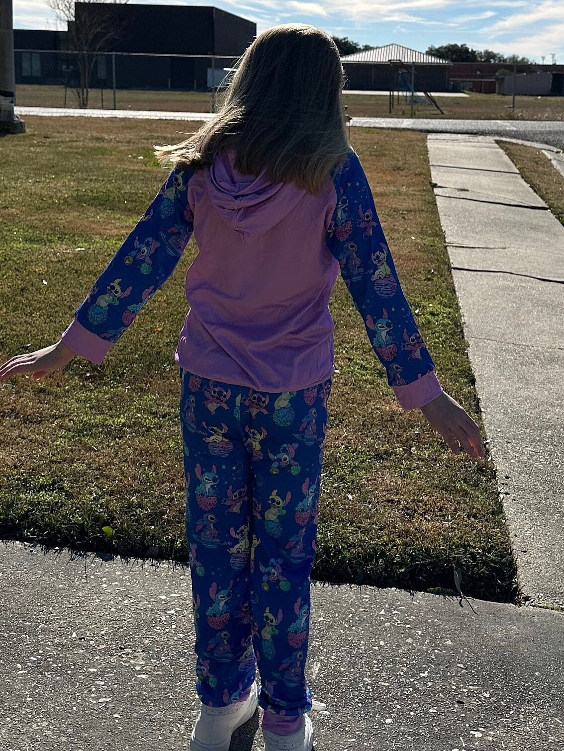 Blue Alien Outer Space Jogger Set