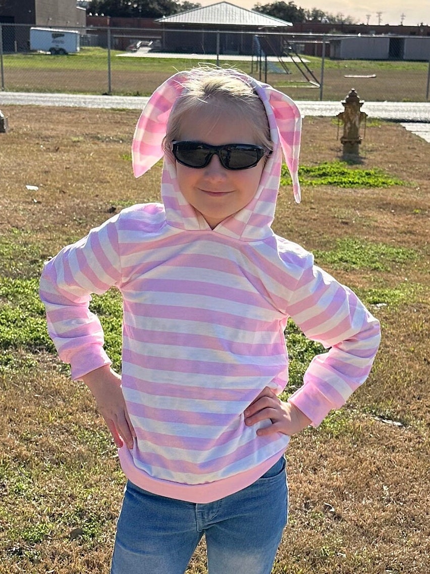 Pink Bunny Eared Hoodie