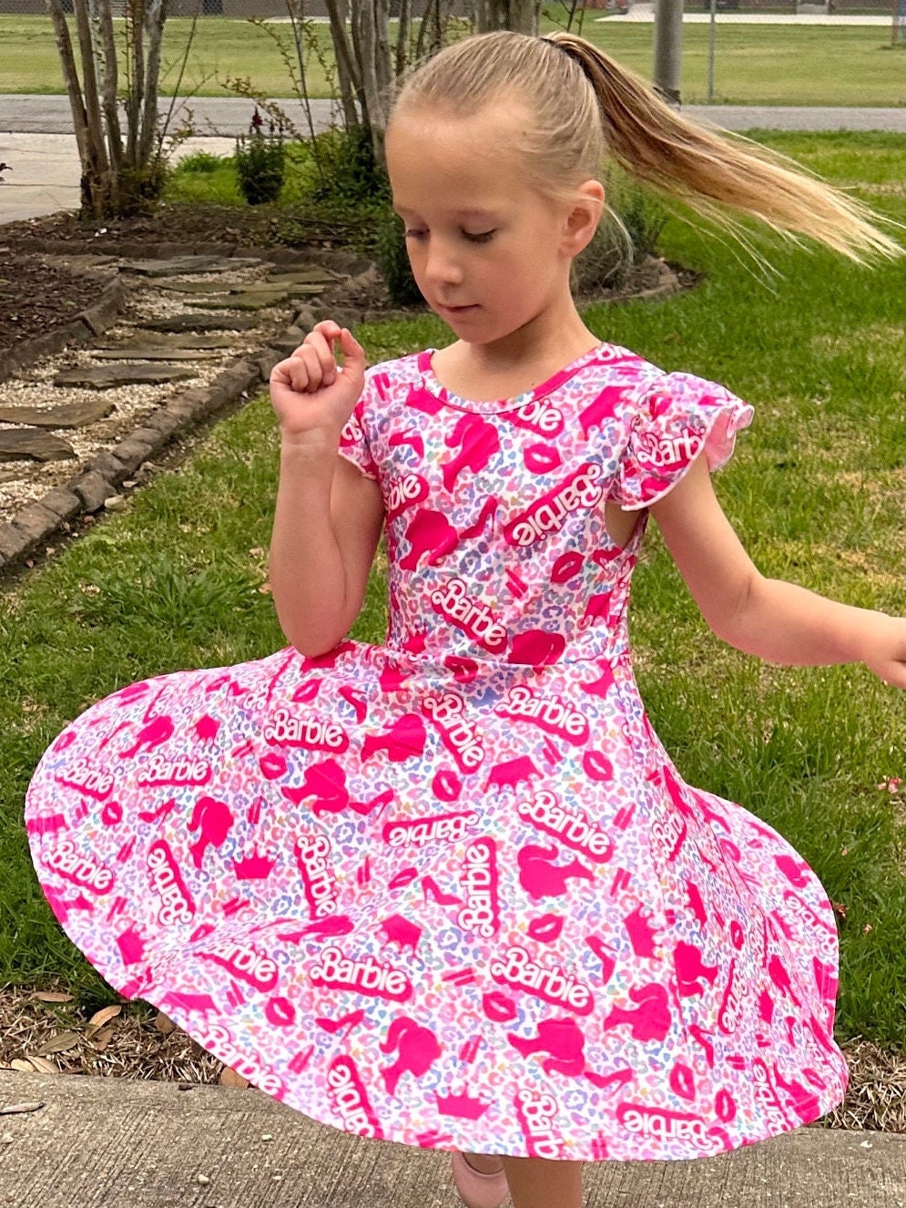 Pink Doll cheetah Twirl Dress