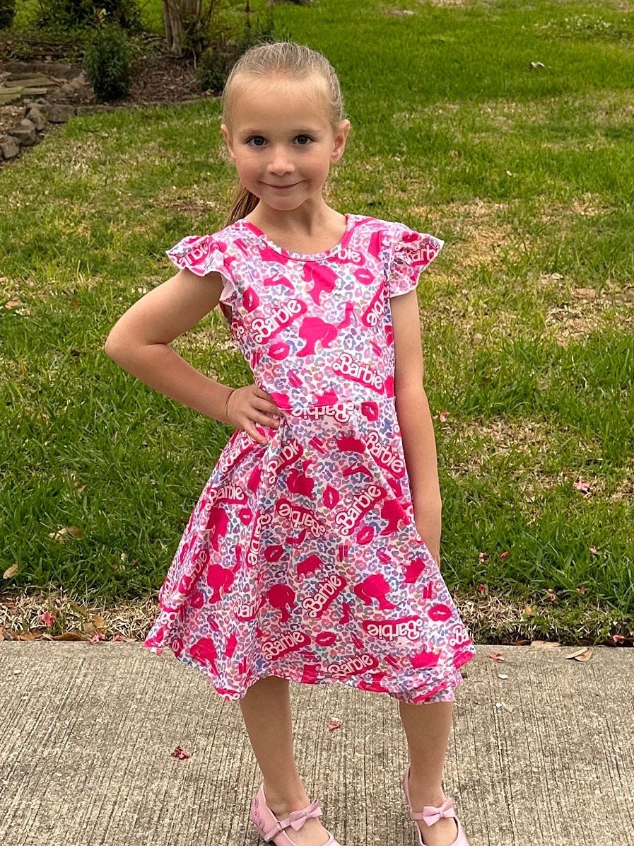 Pink Doll cheetah Twirl Dress