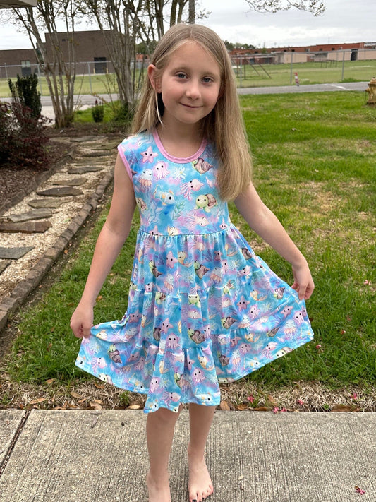 Ocean Animals Tiered Tank