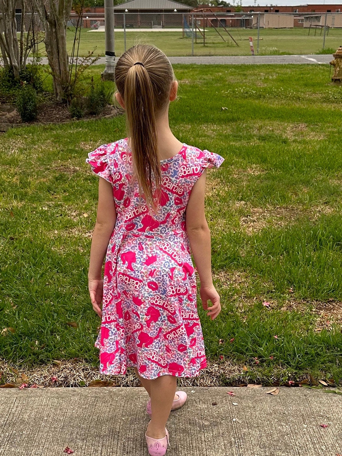 Pink Doll cheetah Twirl Dress