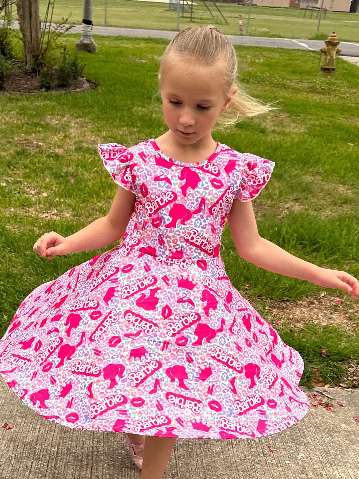 Pink Doll cheetah Twirl Dress