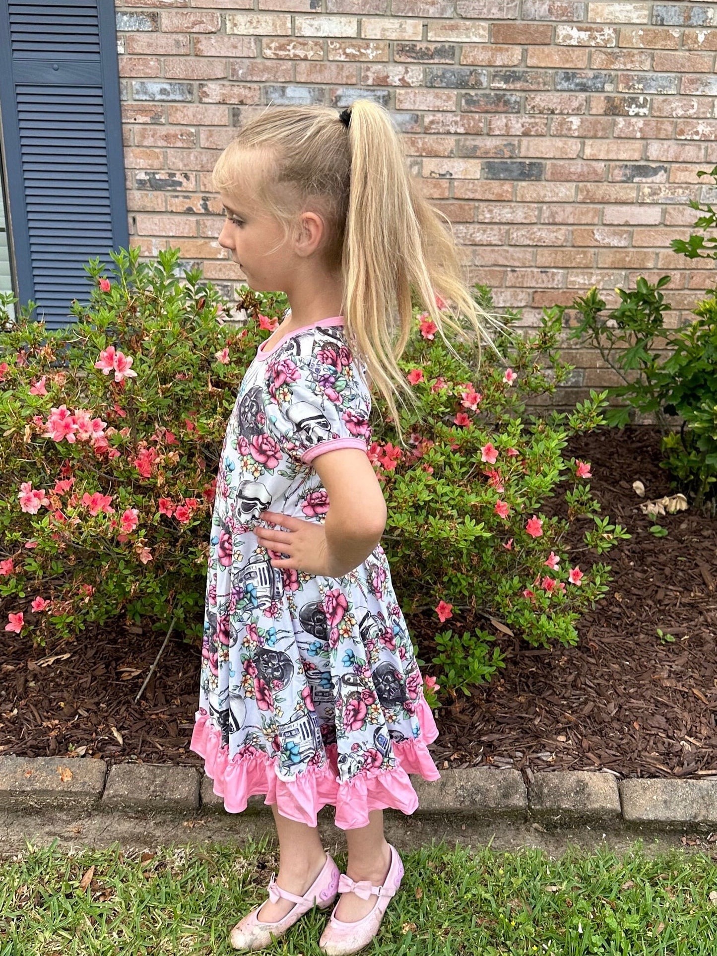 Floral War in the Stars Twirl Dress