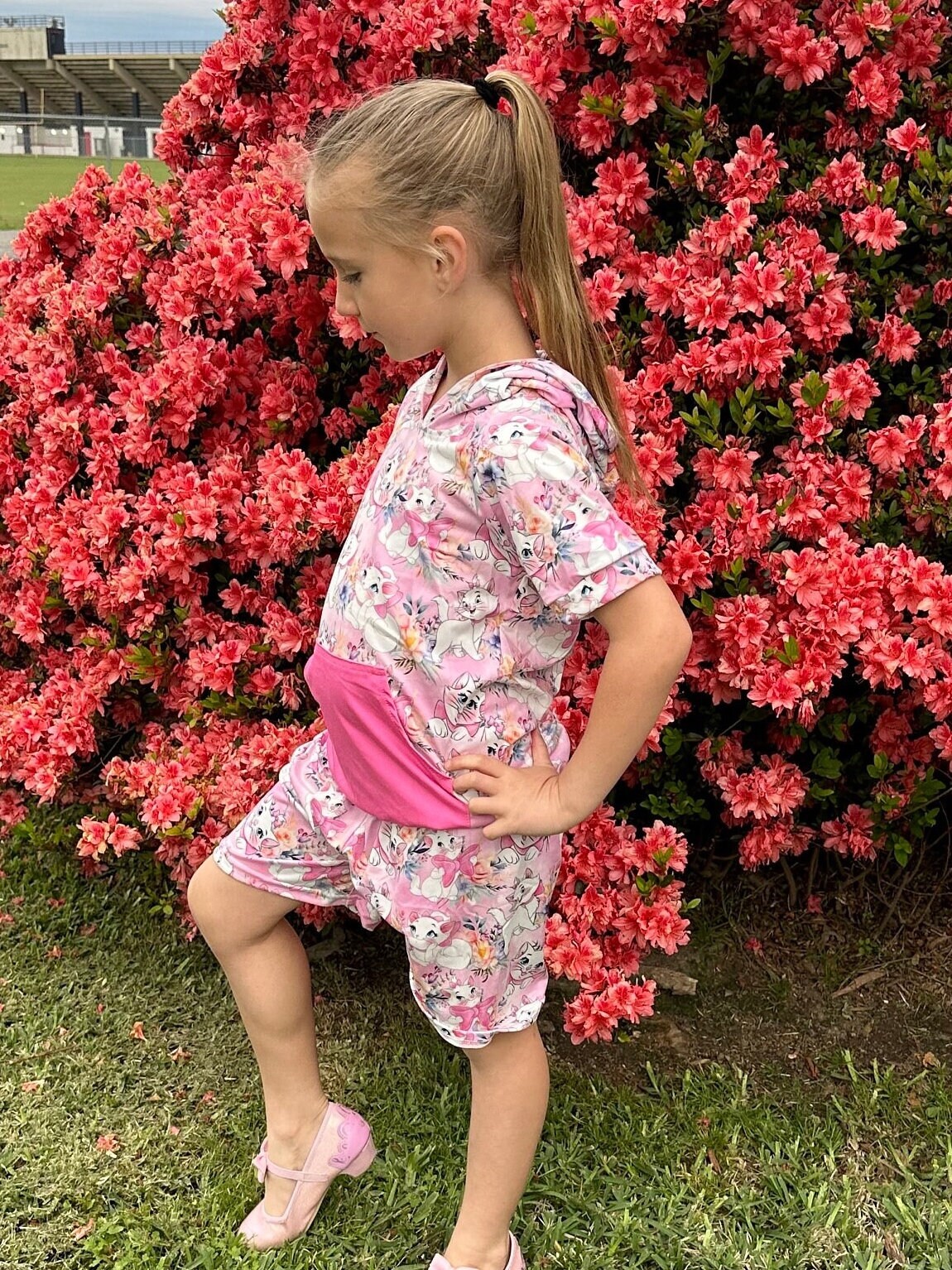 White Kitty Short Set