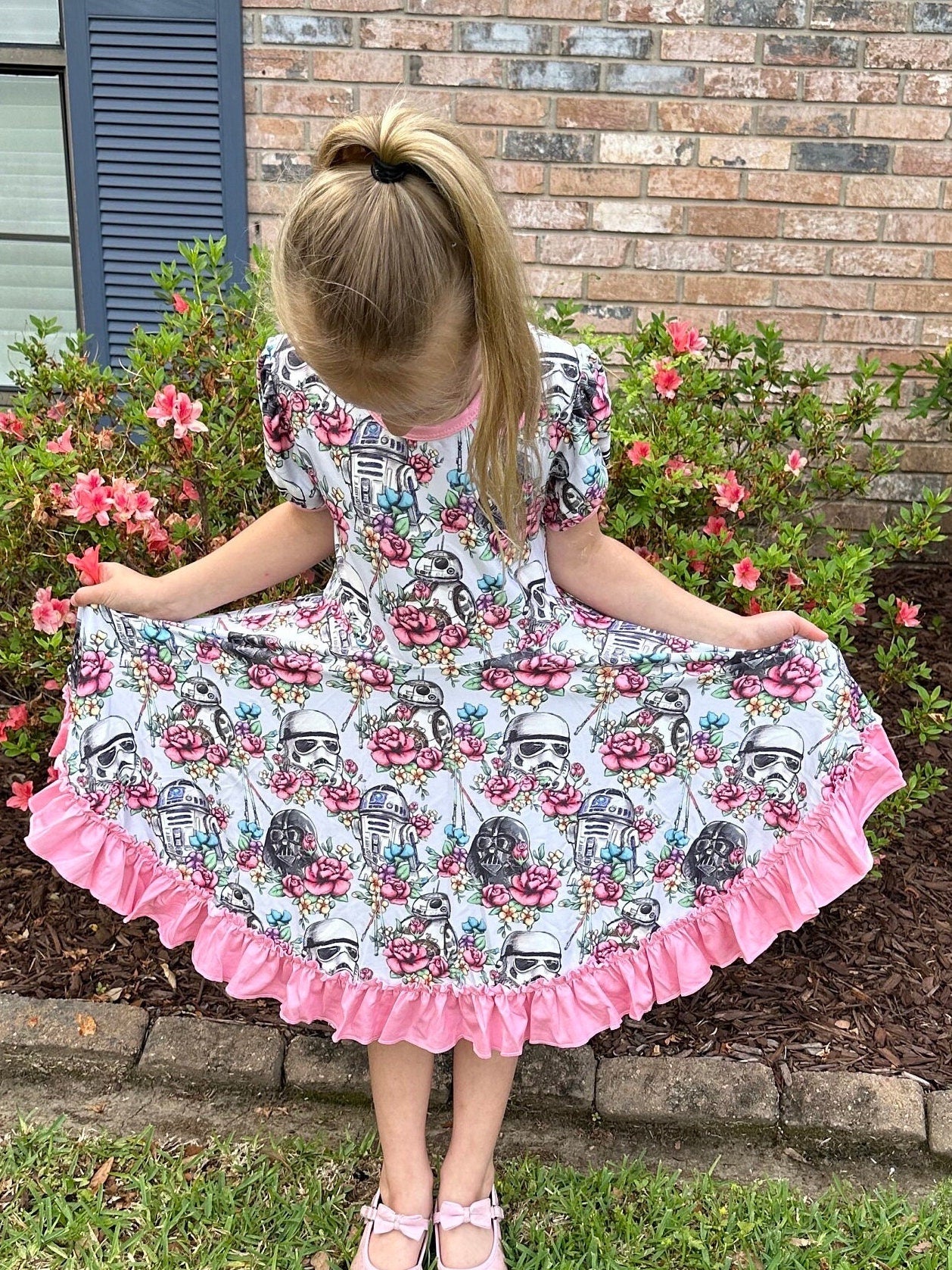 Floral War in the Stars Twirl Dress