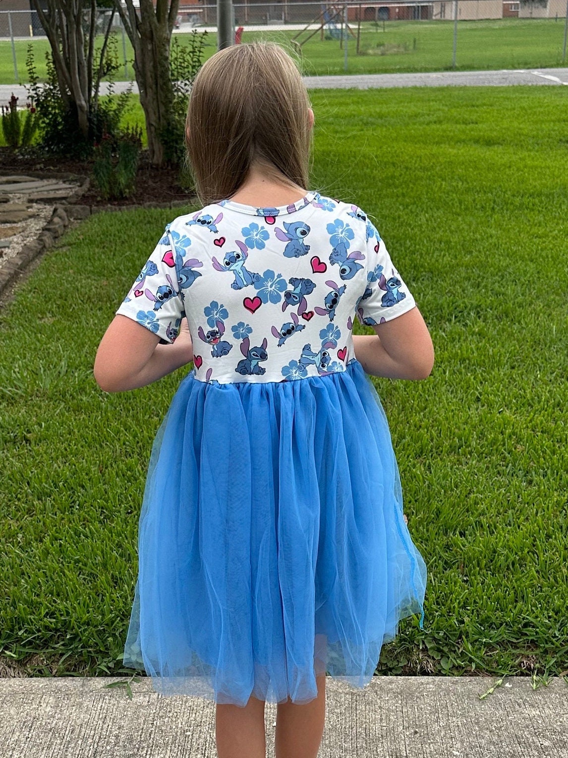 Blue Alien Tulle Dress