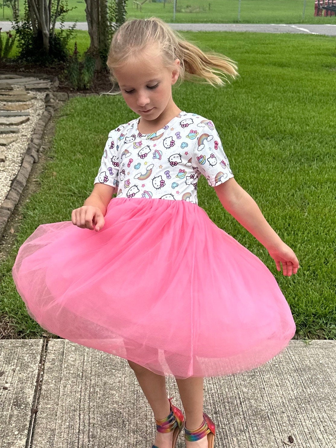 Out of this World Kawaii Cat Tulle Dress