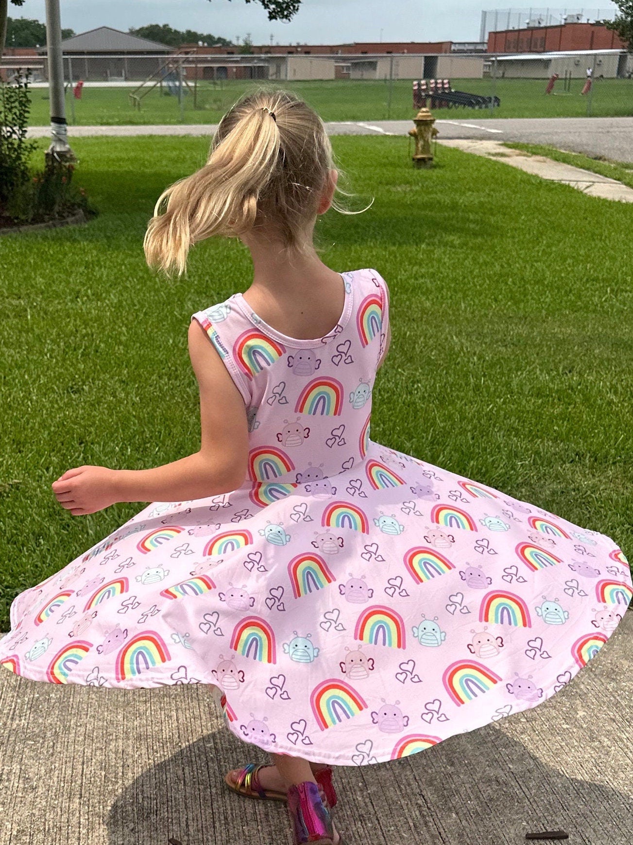 Butterfly Squishmallow and Rainbows Tank