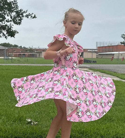 Pink Doll Kawaii Twirl Dress