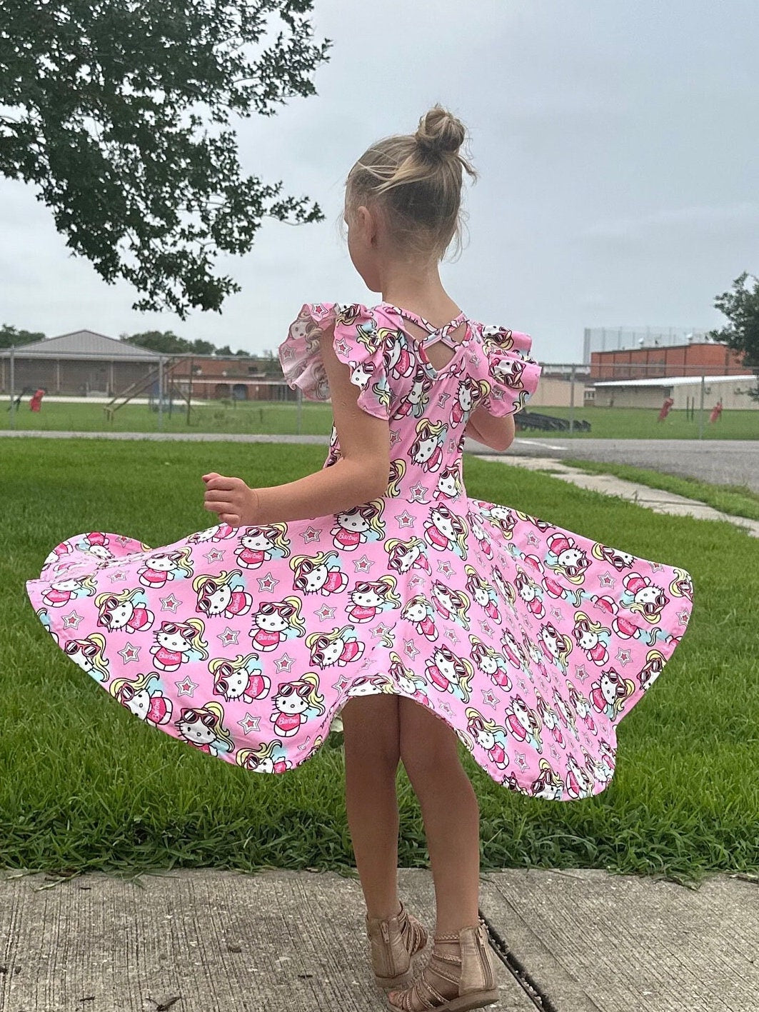Pink Doll Kawaii Twirl Dress