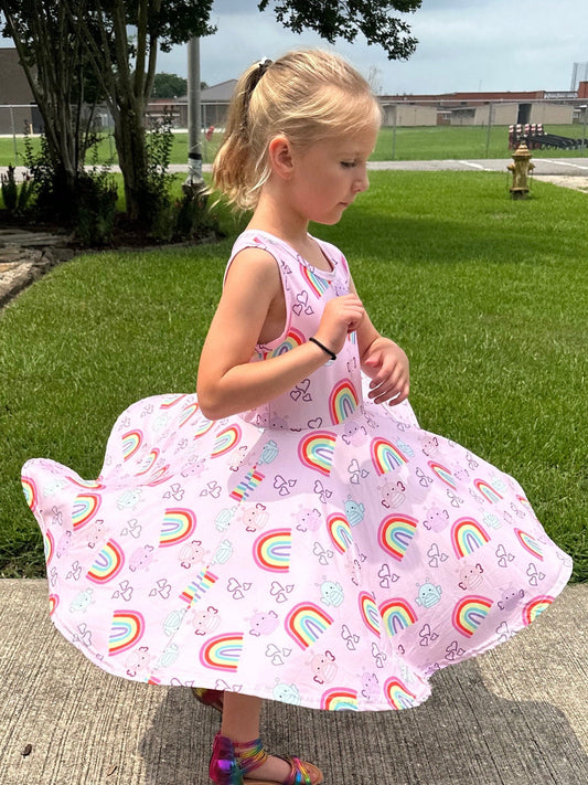 Butterfly Squishmallow and Rainbows Tank