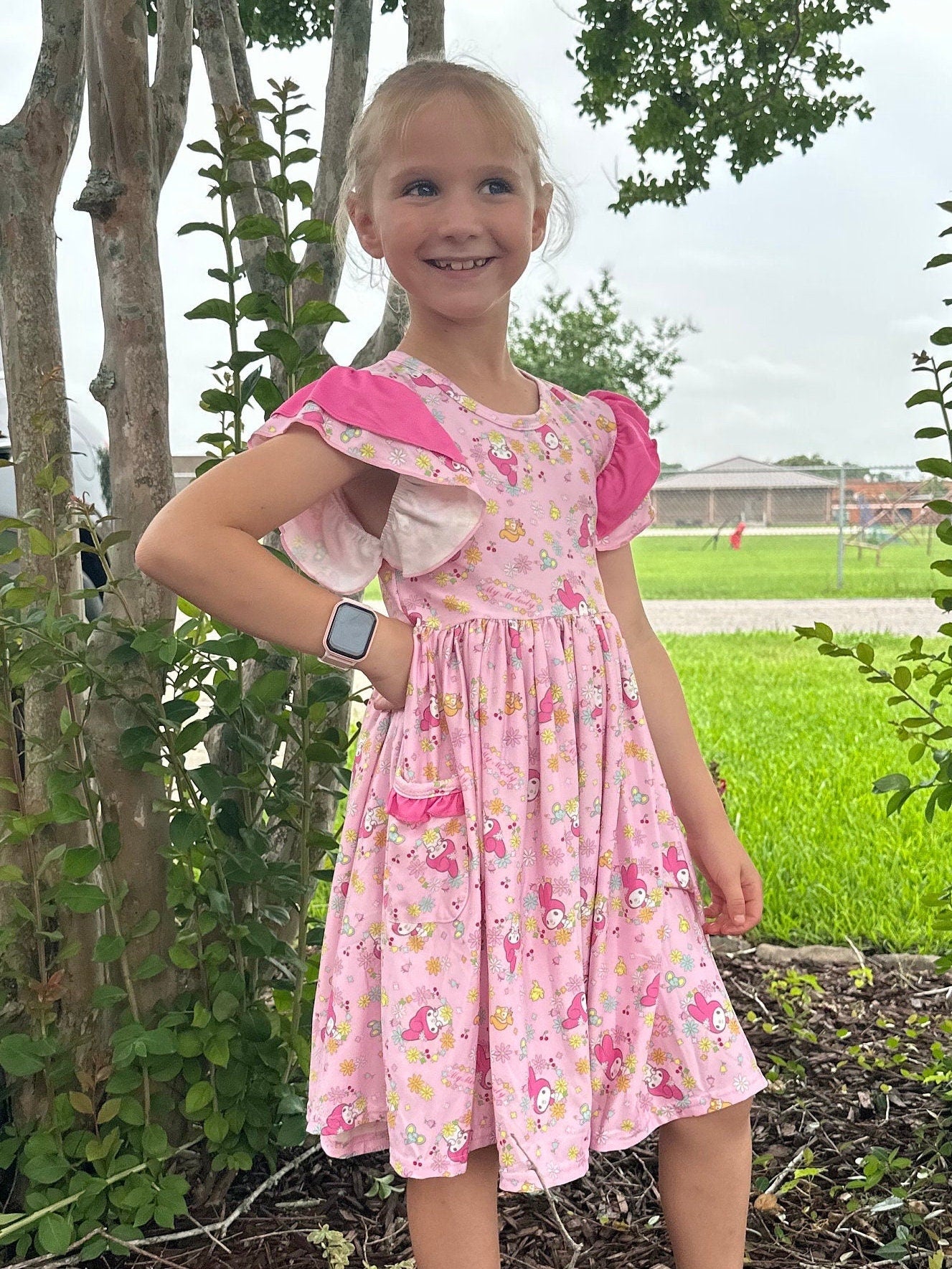 Kawaii Bunny Pocket Dress