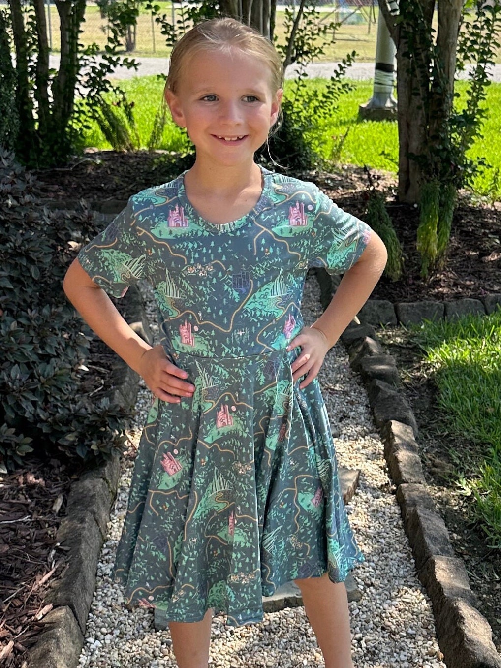 Princess Castles Twirl Dress with shorts
