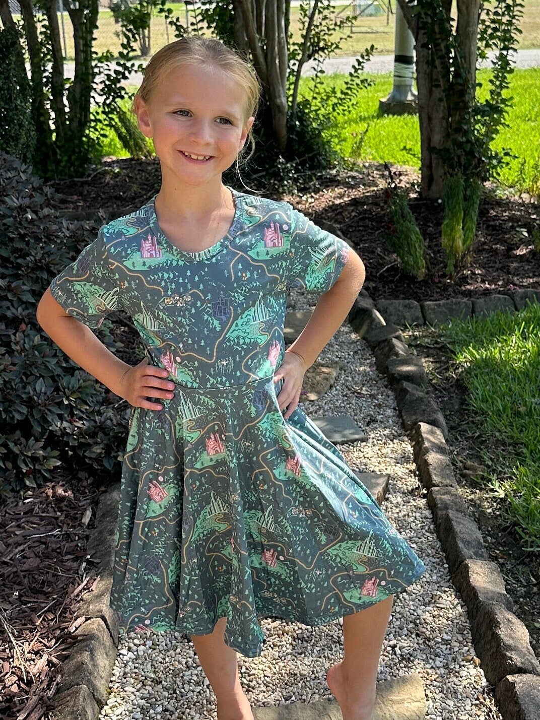 Princess Castles Twirl Dress with shorts