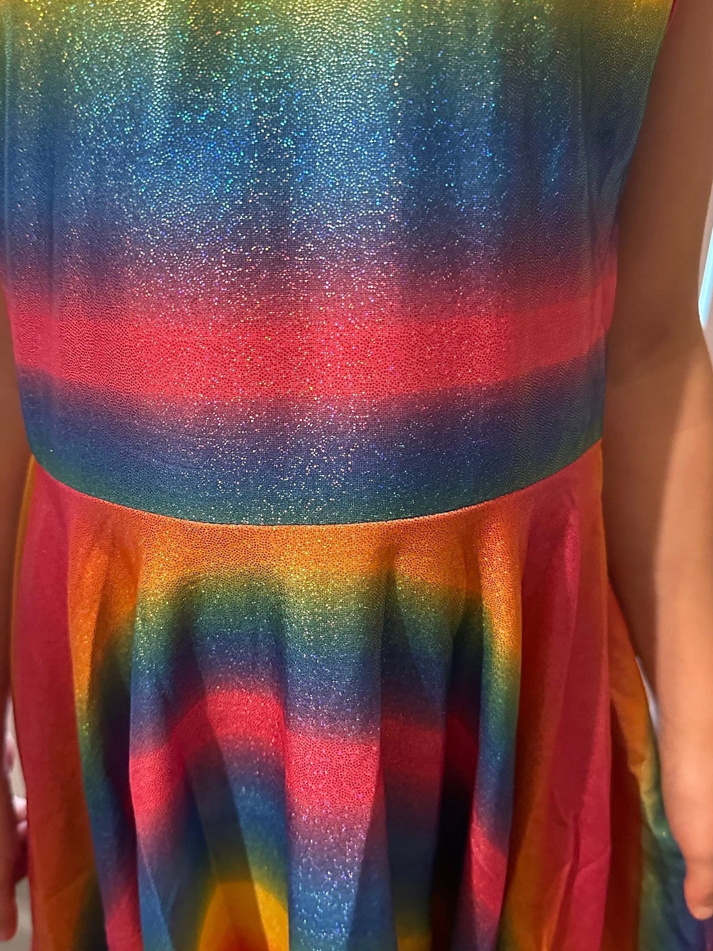 Rainbow SPARKLES twirl tank