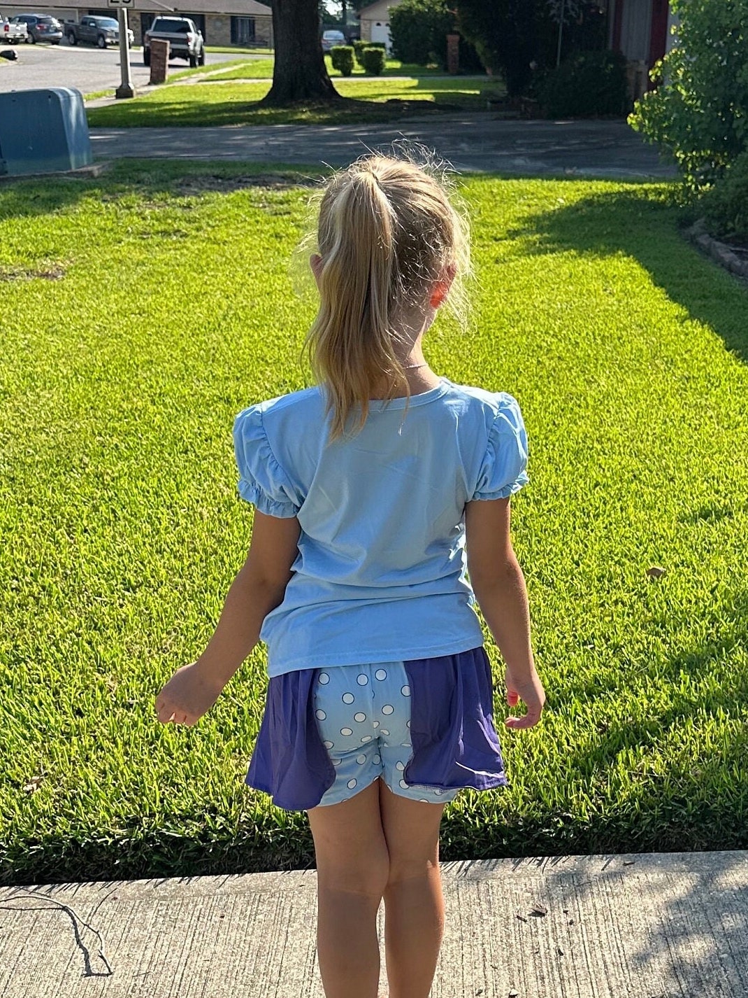Blue Dog Short Set