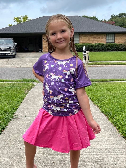 Hot Pink Twirl Skort