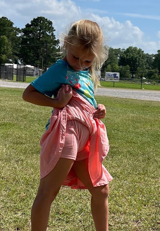 Coral Twirl Skort