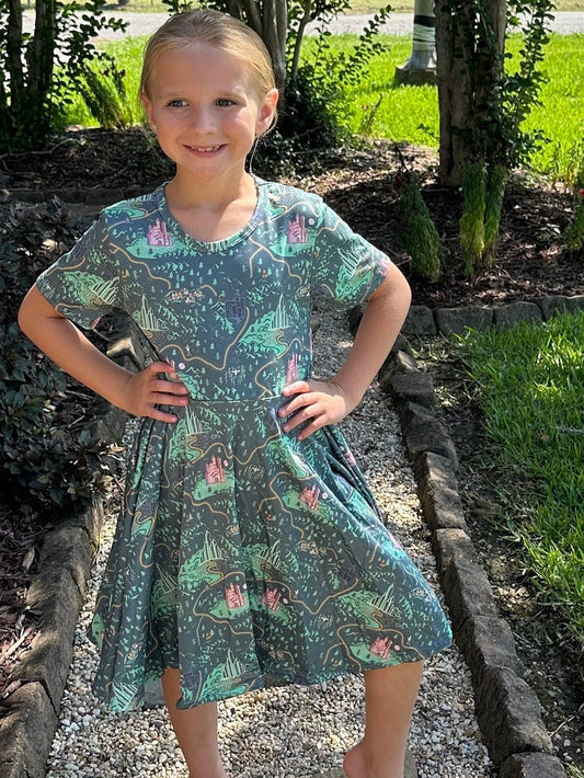 Princess Castles Twirl Dress with shorts