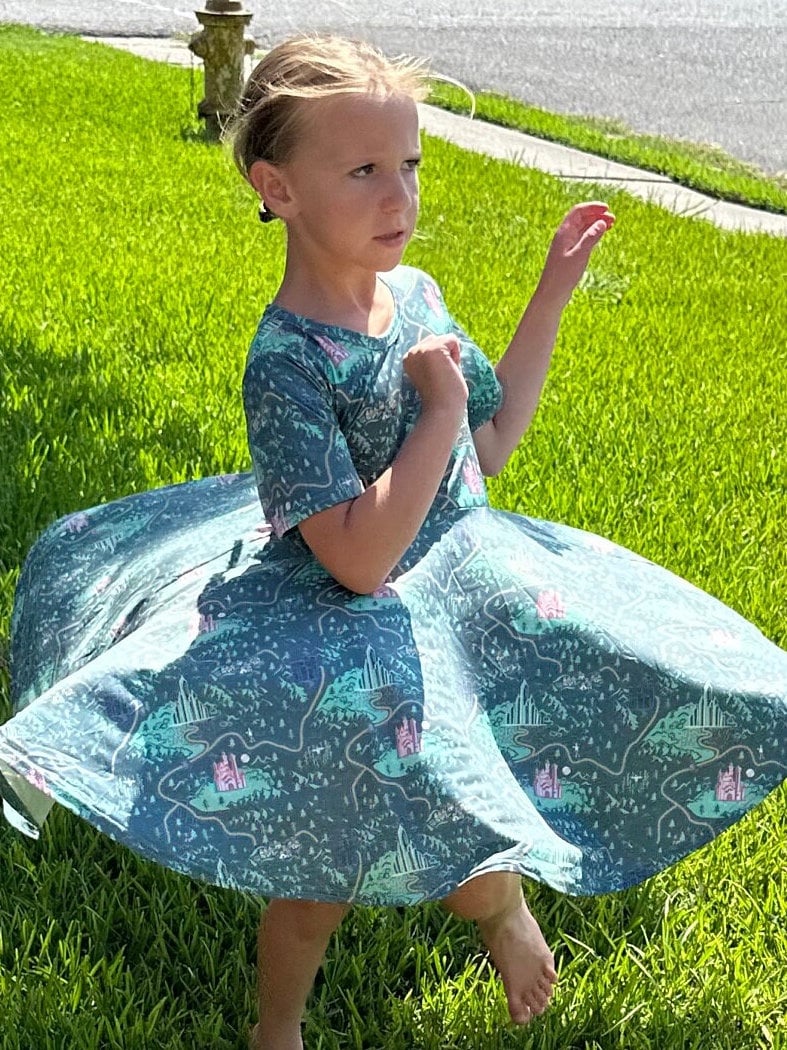 Princess Castles Twirl Dress with shorts