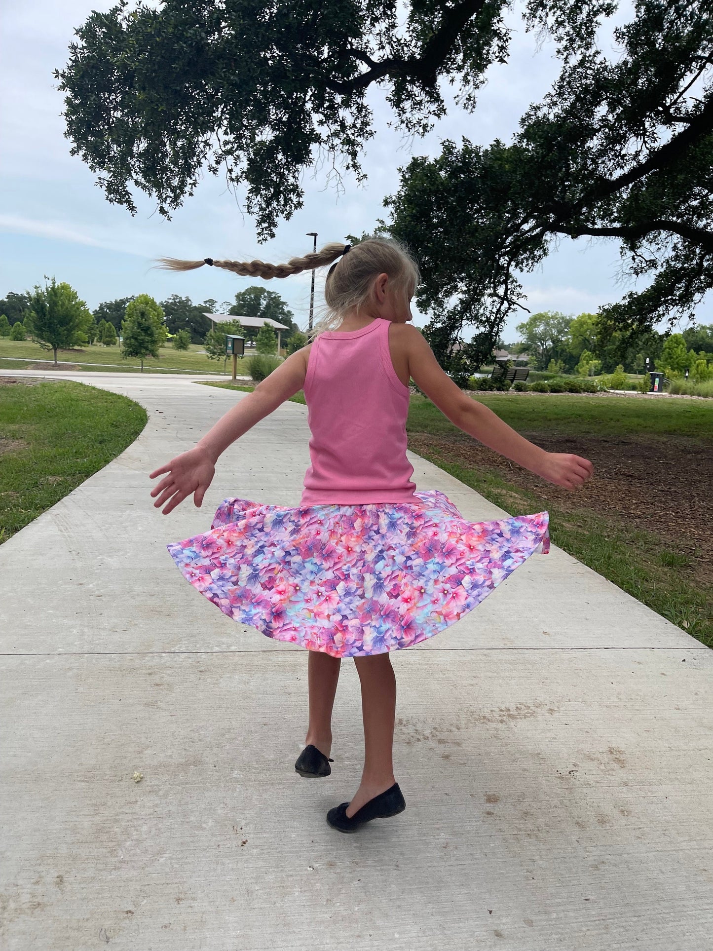 Floral Twirl Skort