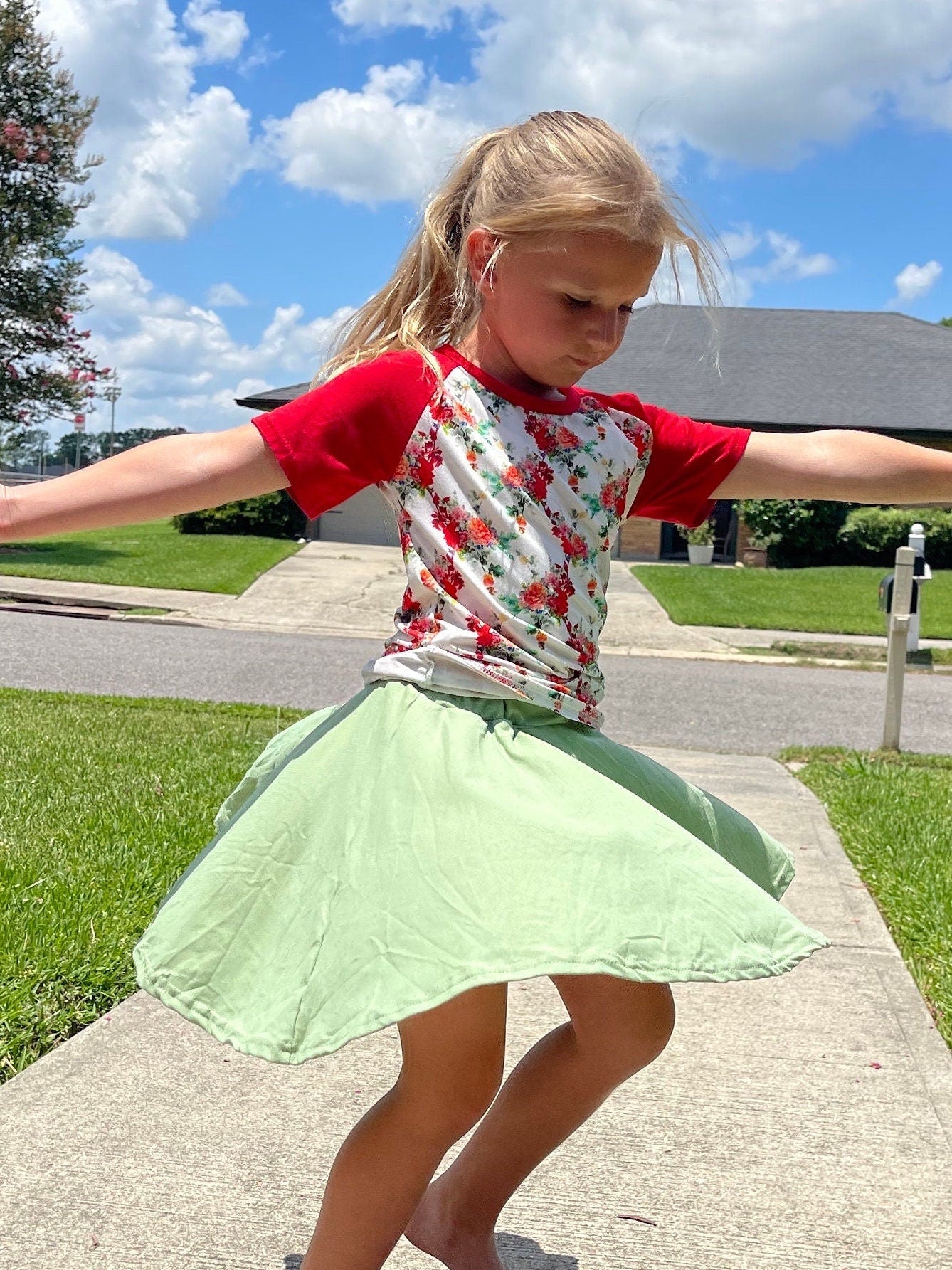 Sage Twirl Skort