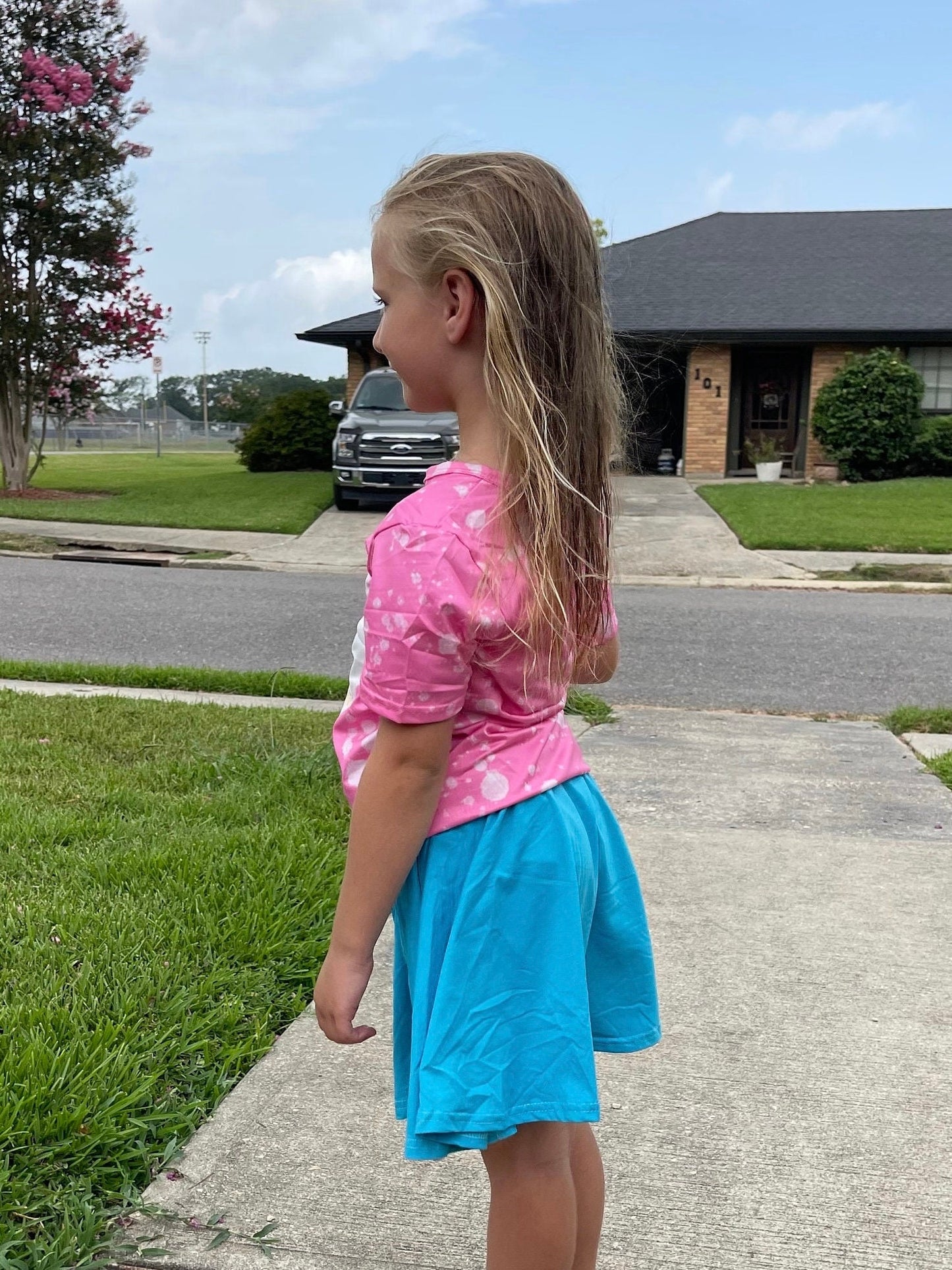 Teal Twirl Skort