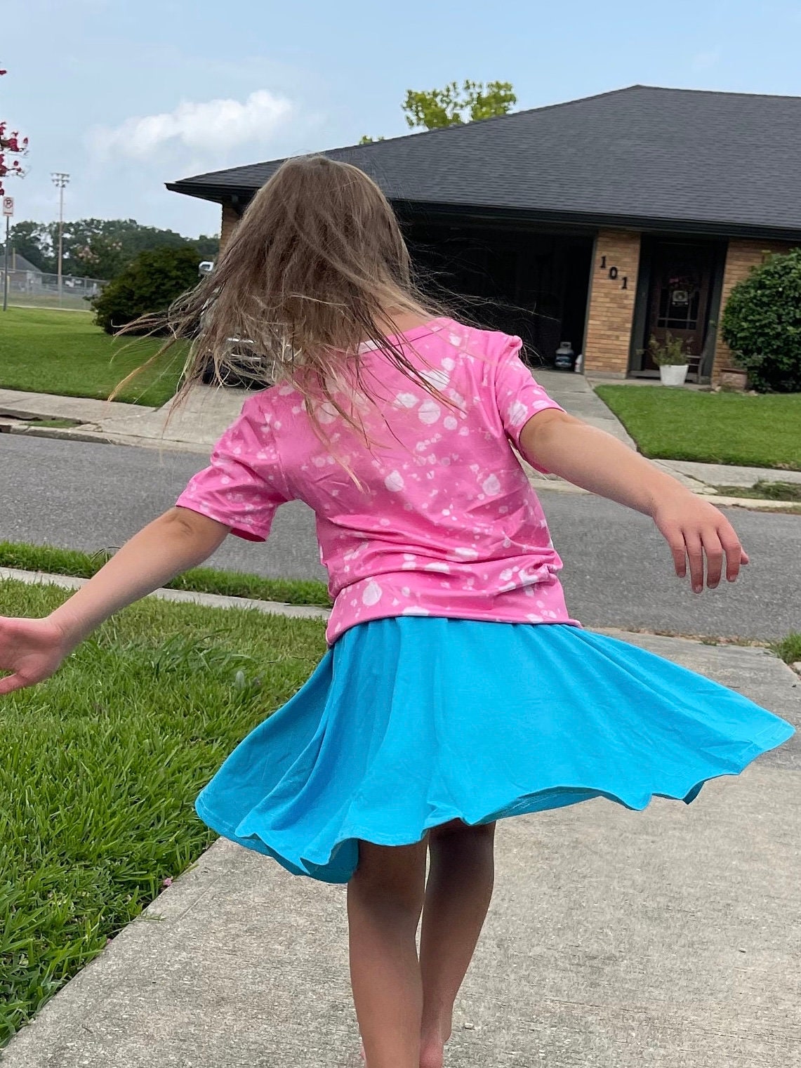 Teal Twirl Skort