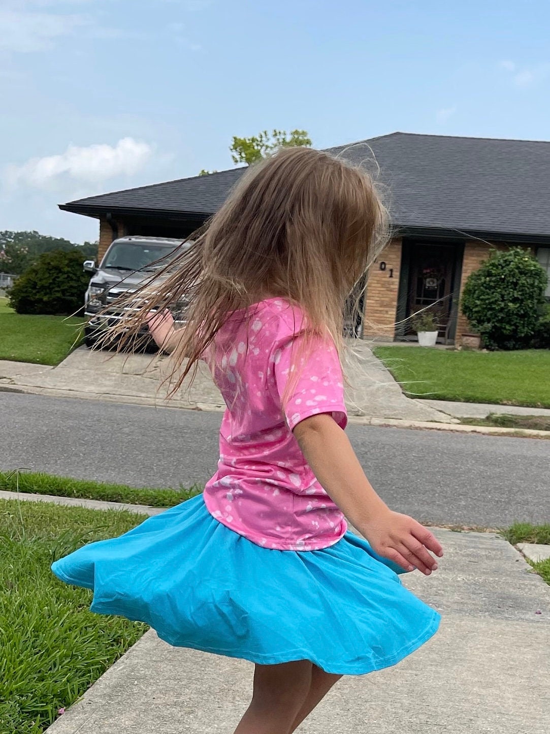 Teal Twirl Skort