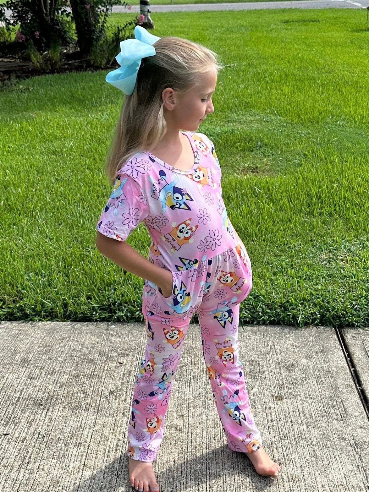 Blue Dog Jumper With Pockets