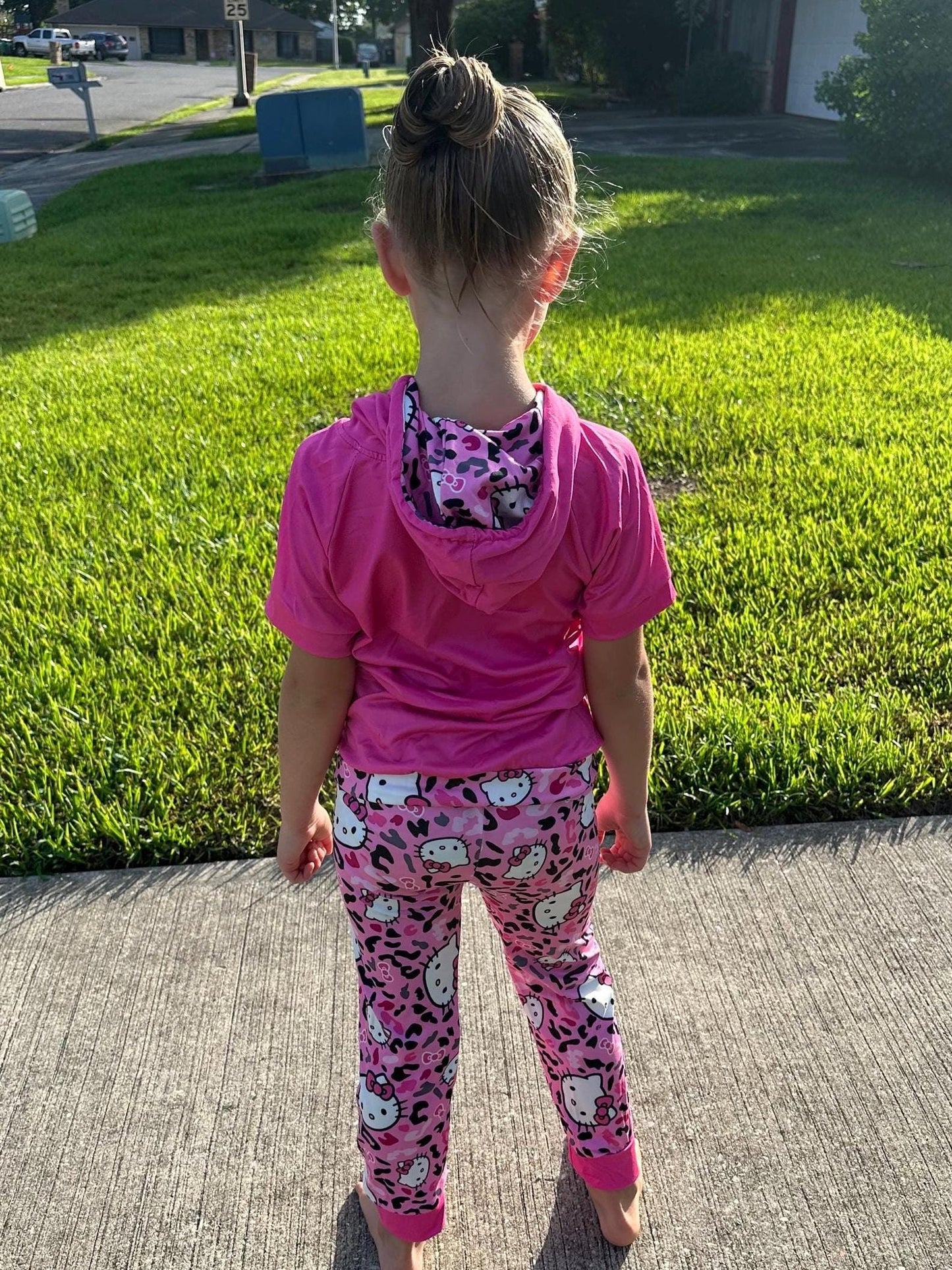 Leopard Kawaii Cat Jogger Set