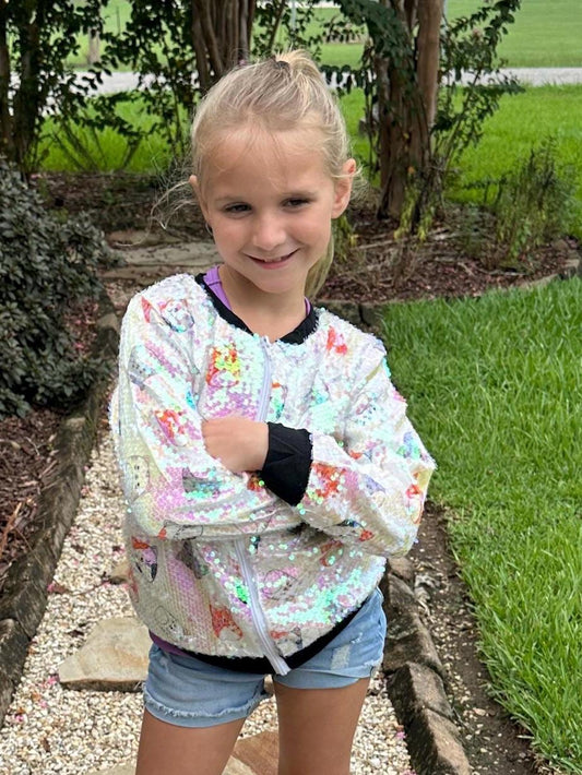 Squishy Cats Sequin Jacket