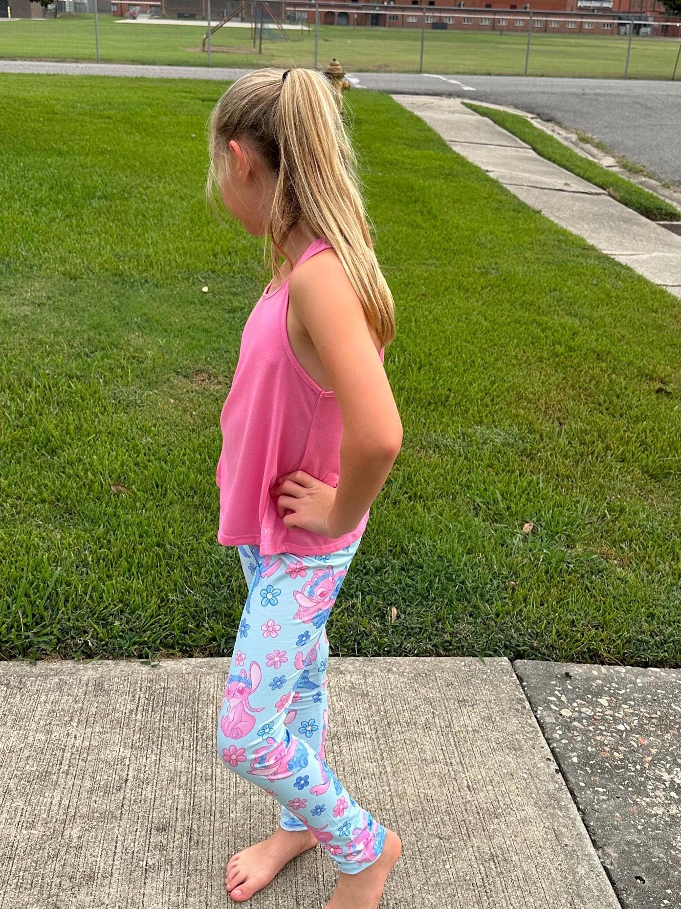 Blue Alien and Friend Leggings