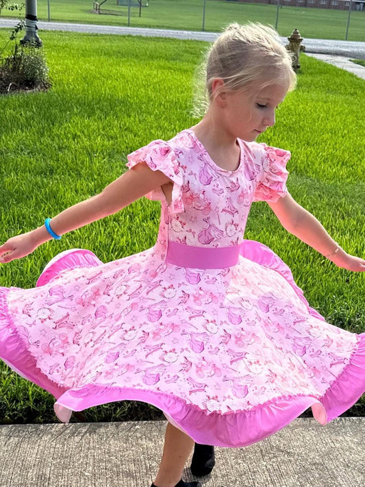 Princess Things Bow Back Twirl Dress