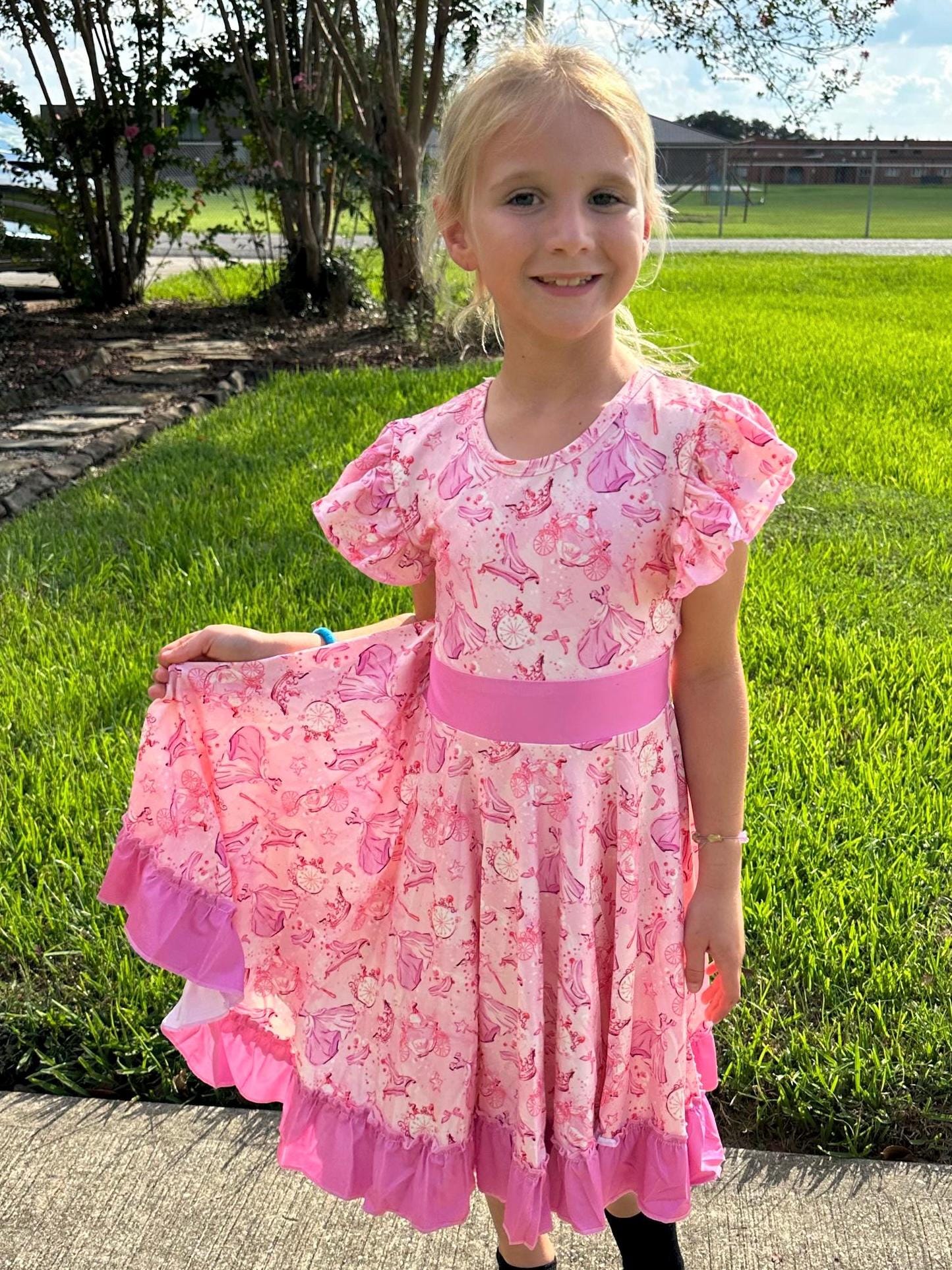 Princess Things Bow Back Twirl Dress