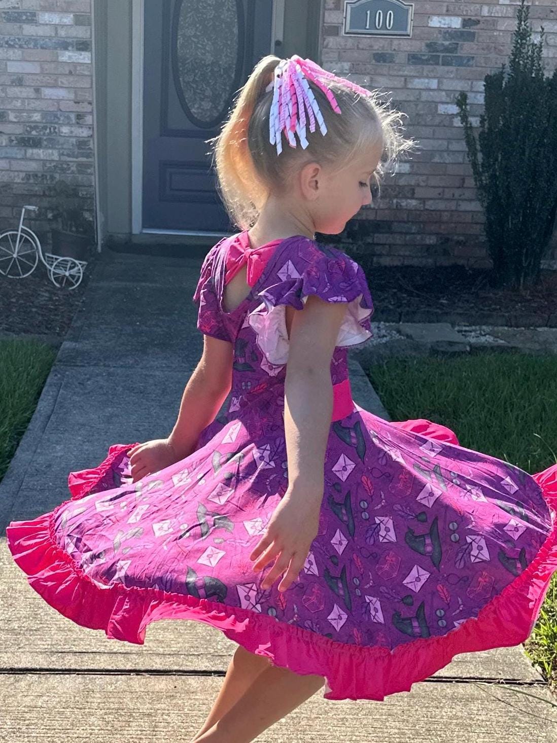 Wizard and Things Bow Back Twirl Dress