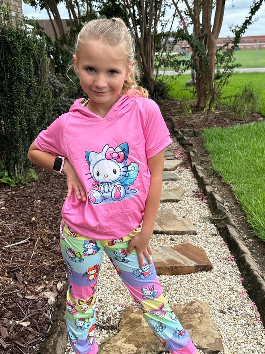 Kawaii cat meets pocket characters Jogger Set