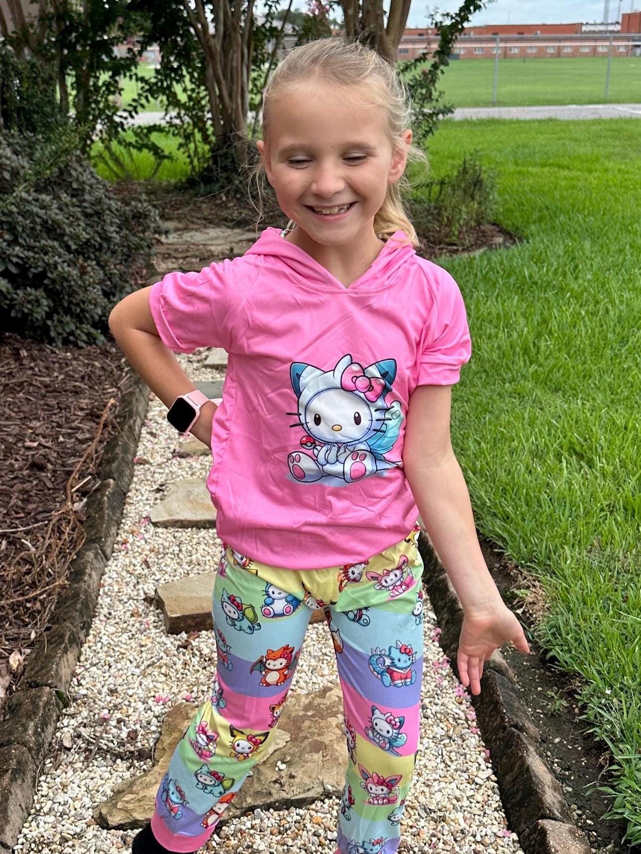 Kawaii cat meets pocket characters Jogger Set