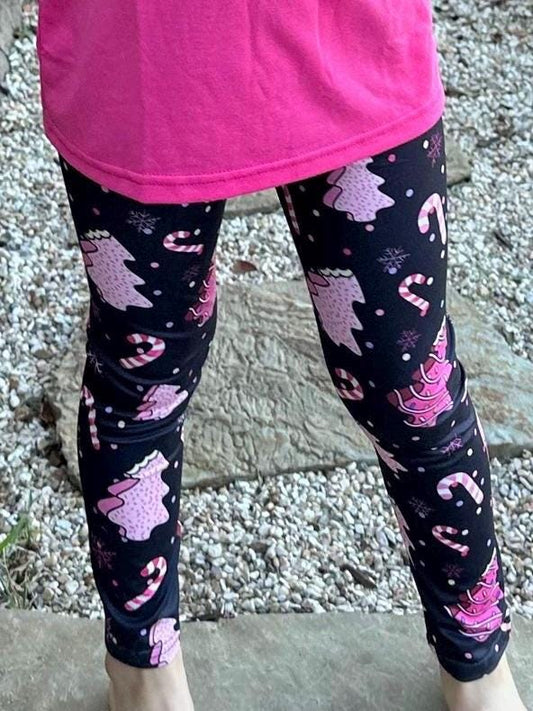 Christmas Cakes and Candy Cane Leggings